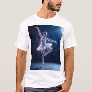Maanlicht Ballerina – Dans van Sterrenlicht Gratie T-shirt