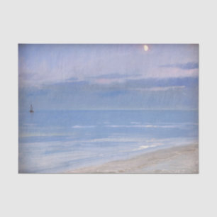 Maanlicht bij Skagen Beach door P.S. Krøyer, Art Tissuepapier