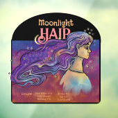 Maanlicht Haar Ruitsticker Raamsticker (Vel 3)