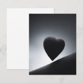 Maanlicht Hartvorm Nachtelijke Hemel Bedankkaart (Voorkant / Achterkant)