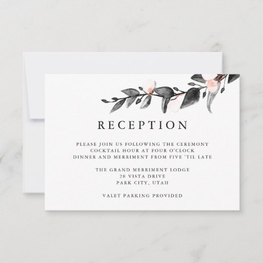 maanlicht | HUWELIJKSRECEPTIE BIJLAGE Kaart (Voorkant)