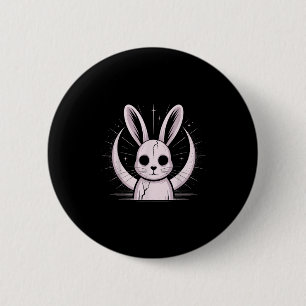 Maanlicht Konijn Nge Alt Konijn Horror Heks Maan C Ronde Button 5,7 Cm