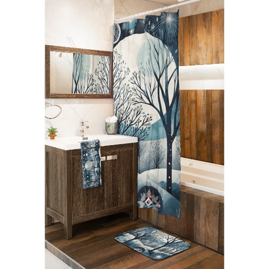 Maanlicht Noords Woud Badmat