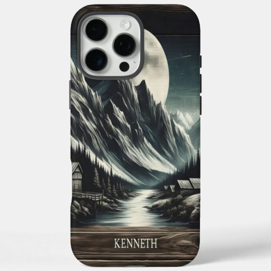 maanlicht op de berg Case-Mate iPhone case (Achterkant)