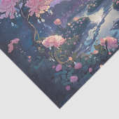 Maanlicht Regentuin Decoupage Tissuepapier (Detail)