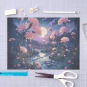 Maanlicht Regentuin Decoupage Tissuepapier (Craft)