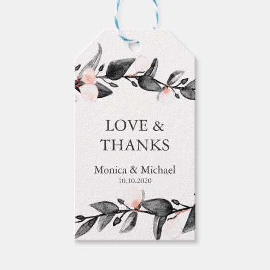 maanlicht | Trouwnamen Bedankt Favor Cadeaulabel (Voorkant)