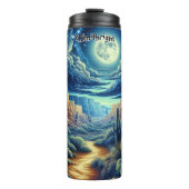 Maanlicht woestijnpad thermosbeker (Voorkant)