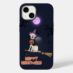 Maanlichte Pup - Halloween Hond in Heksenhoed Case-Mate iPhone 14 Hoesje