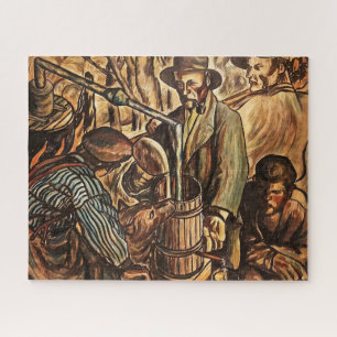 Maanlichtstokers maken witte bliksem whisky drank legpuzzel
