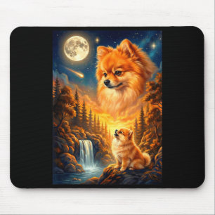 Maanloze hond meme dier hond pomeranian  muismat