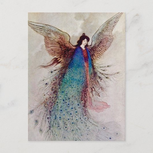 “Maanmeisje” sprookjeskunst van Warwick Goble Briefkaart (Voorkant)