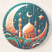 maanmoskee zandsteen onderzetter (Voorkant)