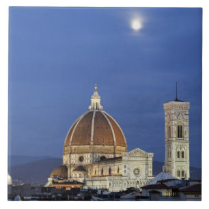 Maanopkomst en kathedraal van Florence, Basilica d Tegeltje