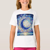 Maanprintoverhemd t-shirt (Voorkant)