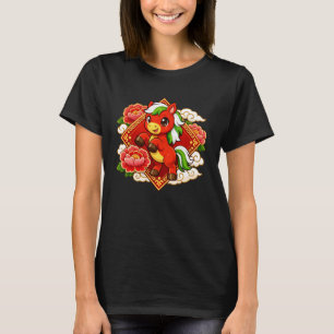 Maansdierriem Cute Rode Chinese Nieuwjaar van het T-shirt