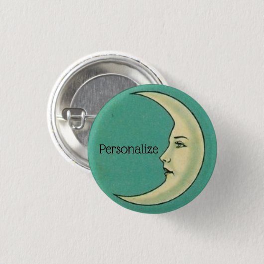 maansikkel ronde button 3,2 cm (Voorkant /achterkant)