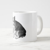 Maanstip Corgi Slurpt Extra Grote Beker (Voorkant rechts)