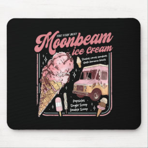 Maanstraal Ijscom Truck Vintage Retro Muismat