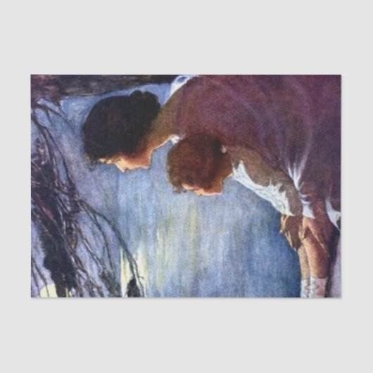 “Maanstralen” van Jessie Willcox Smith Tissuepapier (Voorkant)