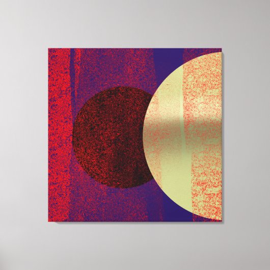 Maansverduistering - Abstract Canvas Afdruk (Voorkant)
