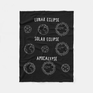 Maansverduistering Apocalypse Astronomie Nerd Scie Fleece Deken