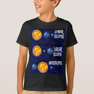 Maansverduistering Zonneapocalyps Astrologie Weten T-shirt