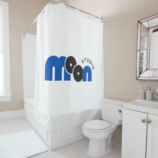 maantypografie douchegordijn (In situ)