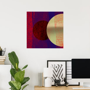 Maanverduistering - abstract poster