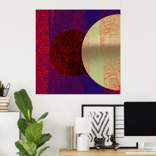 Maanverduistering - abstract poster