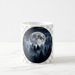 Maanverlichte Bos Volle Maan Koffiemok