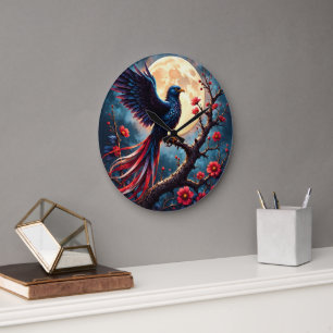 Maanverlichte Crimsonwing – mystische fantasievoge Grote Klok