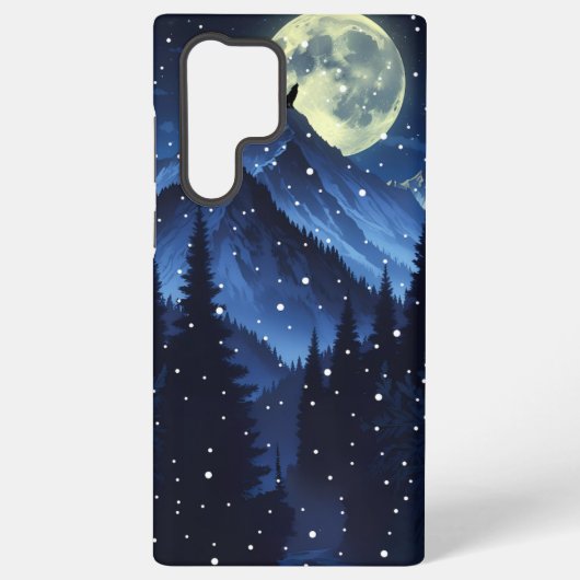 Maanverlichte Forest-telefoonhoesje Samsung Galaxy Hoesje (Achterkant)