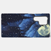 Maanverlichte Forest-telefoonhoesje Samsung Galaxy Hoesje (Achterkant horizontaal)