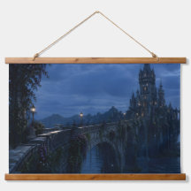 Maanverlichte Kasteelbrug Tapijt