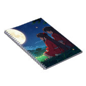 Maanverlichte Metgezellen Spiraal Notebook Notitieboek (Rechterzijde)