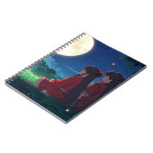 Maanverlichte Metgezellen Spiraal Notebook Notitieboek (Linkerzijde)