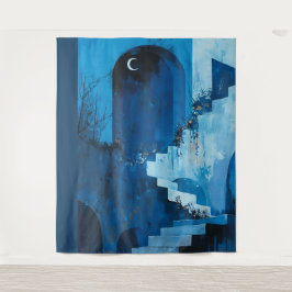 Maanverlichte Night Party Achtergrond, Linkerkant, Wandkleed