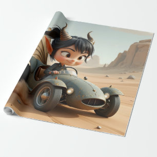 Maanverlichte Pixie van de Zwervende Duinen. Cadeaupapier