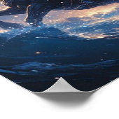 Maanverlichte Ridder Fantasy Poster (Hoek)