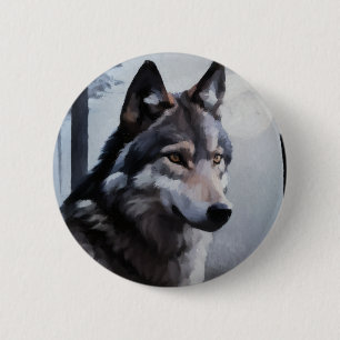 Maanverlichte Schildwacht Ronde Button 5,7 Cm