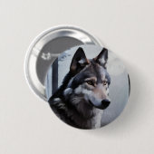 Maanverlichte Schildwacht Ronde Button 5,7 Cm (Voorkant /achterkant)
