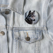 Maanverlichte Schildwacht Ronde Button 5,7 Cm (In situ)