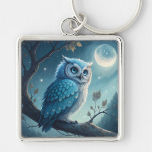 maanverlichte uil sleutelhanger
