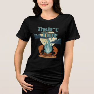 Maanverlichte Vis Vuurkorf T-shirt