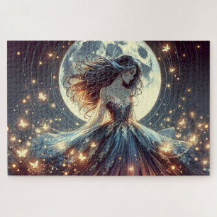 Maanverlichte Vlinder Verleidster Fantasie Legpuzzel