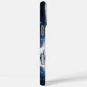 Maanverlichte Wolf Natuur Kunstwerk Case-Mate iPhone Case (Achterkant / Rechts)
