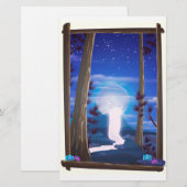 Maanwaterval Briefpapier (Voorkant / Achterkant)