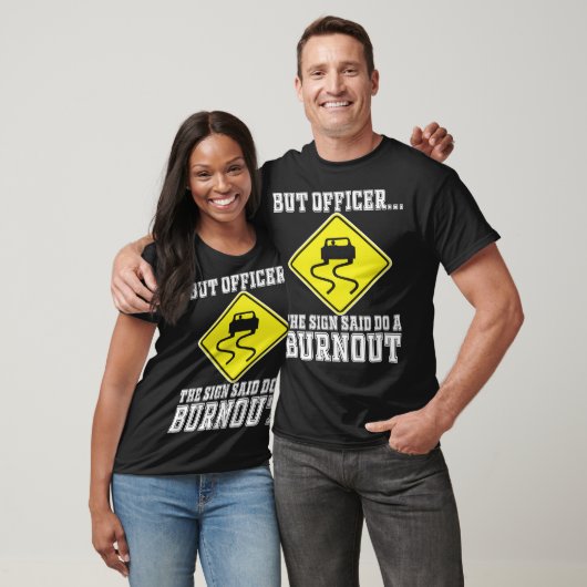 Maar agent, gebarentaal dat zegt: "Doe een burnout T-shirt (Unisex)