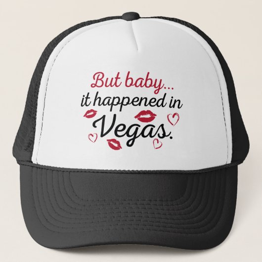 Maar Baby Het gebeurde in Vegas Trucker Pet (Voorkant)